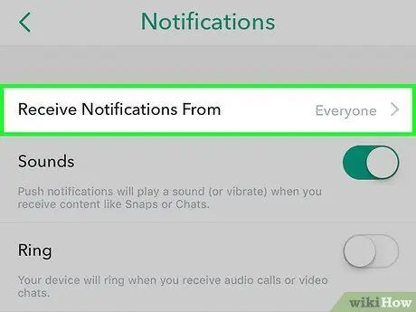 Փոխեք, թե ում եք ստանում Snapchat- ի ծանուցումները 5 -րդ քայլից