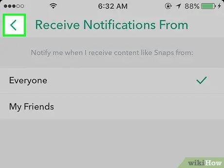 Thay đổi người bạn nhận thông báo Snapchat từ Bước 7