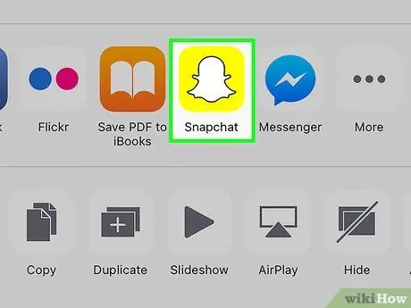 Įkelkite paveikslėlį į „Snapchat“11 veiksmą