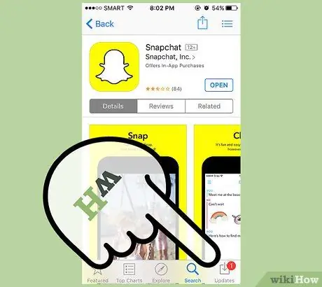 تماس با دوستان در Snapchat مرحله 1