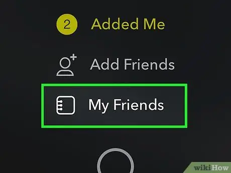 Ficha Marafiki kwenye Snapchat Hatua ya 3