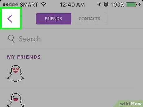 ซ่อนเพื่อนใน Snapchat ขั้นตอนที่ 9