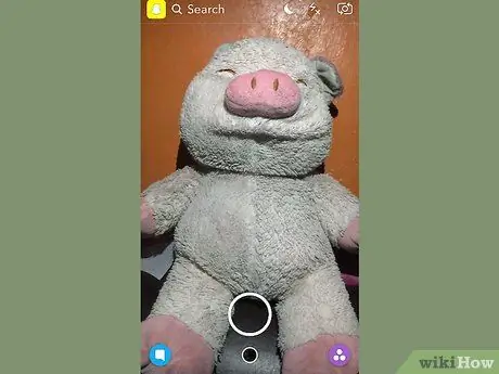 Сделать видео в Snapchat Шаг 2