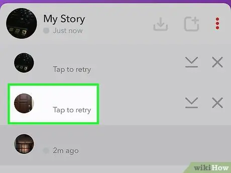 Voeg veelvuldige foto's by 'n Snapchat -verhaal Stap 12
