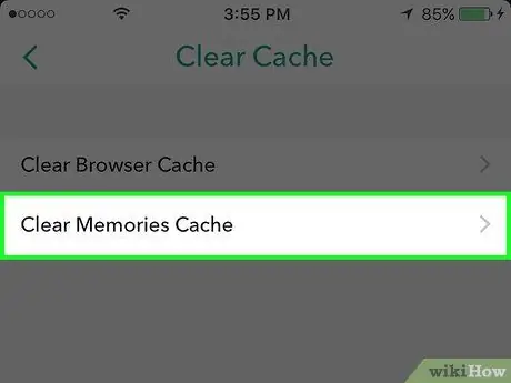 Disable Memories in Snapchat Step 9