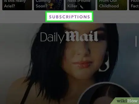 Otkažite pretplatu na Discover na Snapchatu, korak 3