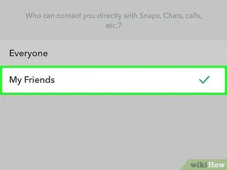 Gjør din Snapchat -konto privat Trinn 5