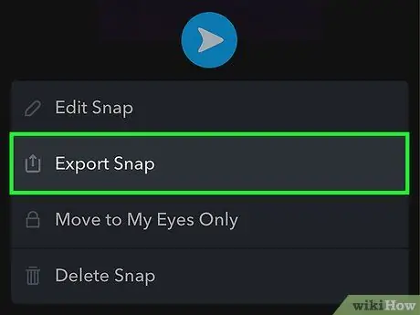 I-save ang Mga Alaala sa Camera Roll sa Snapchat Hakbang 4