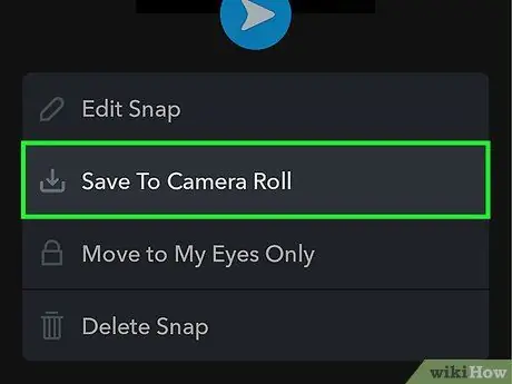 Save Memories to the Camera Roll on Snapchat Step 9