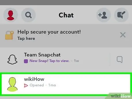 Czat wideo na Snapchacie Krok 3