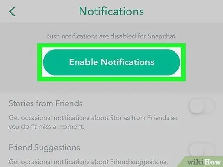 Turn on Snapchat Notifications Step 5