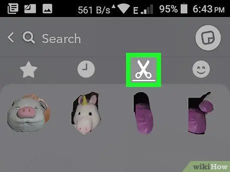 Hapus Stiker di Snapchat di Android Langkah 4