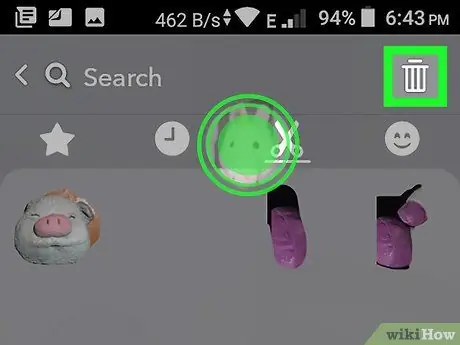 Delete Stickers on Snapchat on Android Step 6