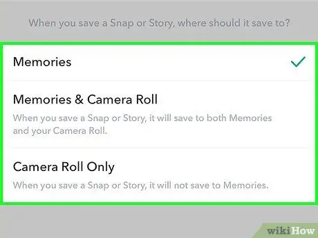 Simpan Cerita di Snapchat Langkah 6