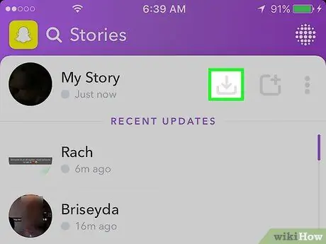 บันทึกเรื่องราวใน Snapchat ขั้นตอนที่ 9