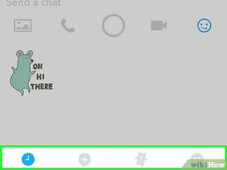 Sticker zu einer Snapchat-Konversation hinzufügen Schritt 5