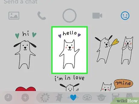 Stickers toevoegen aan een Snapchat-gesprek Stap 6