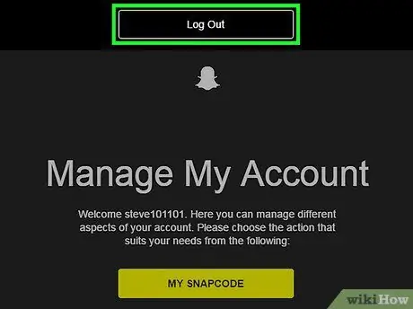 Keluar dari Snapchat Langkah 8