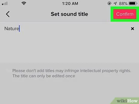 Name Your Sounds on TikTok Step 8