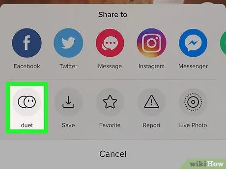 IPhone və ya iPad -də Tik Tok -da duetlər hazırlayın 4 -cü addım