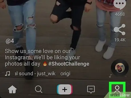 Přestat sledovat lidi na Musical. Ly na Androidu Krok 2