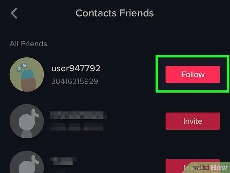 Encuentra amigos en Tik Tok en iPhone o iPad Paso 16