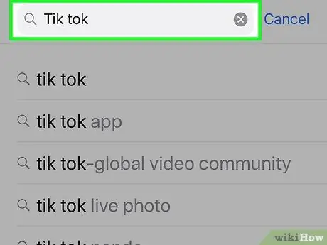 Use Tik Tok en iPhone o iPad Paso 3