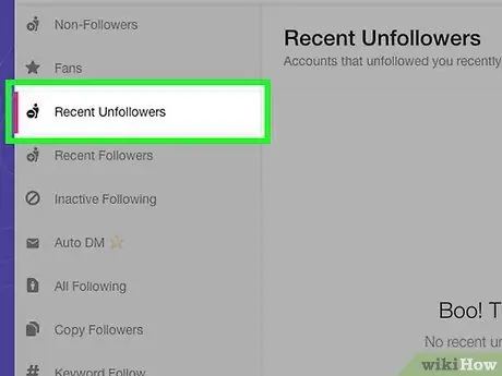 Lihat Siapa yang Berhenti Mengikuti Anda di Twitter Langkah 3