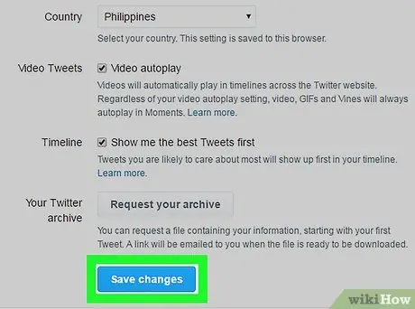 Change the Language on Twitter Step 5