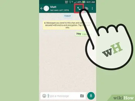 Videoopkald på WhatsApp Trin 4