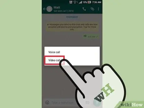 Տեսազանգ WhatsApp- ով Քայլ 5