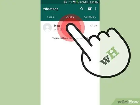 Upravljajte klepete v Whatsappu 3. korak