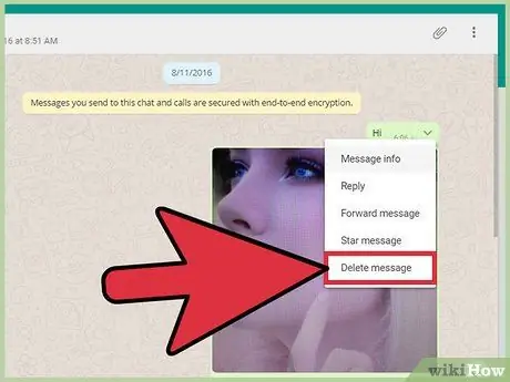 Spravujte rozhovory na Whatsapp, krok 49