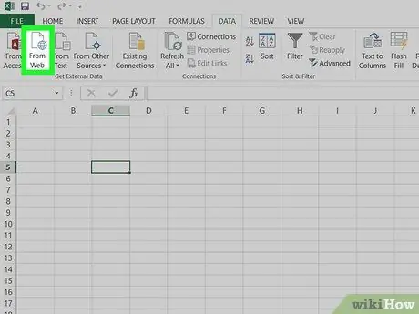 Importar dados da web para o Excel no PC ou Mac Etapa 4