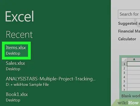 Vstavite puščice v Excel v računalniku ali Macu 2. korak