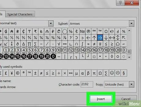 በ Excel ውስጥ ቀስቶችን በፒሲ ወይም ማክ ደረጃ 7 ላይ ያስገቡ