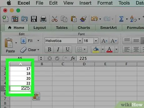 Skep 'n histogram in Excel Stap 3