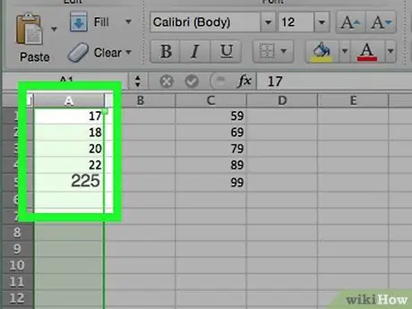 Skep 'n histogram in Excel Stap 6