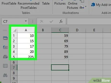 Opret et histogram i Excel Trin 8