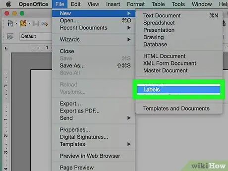 Imprimați etichete de adrese folosind OpenOffice Pasul 1