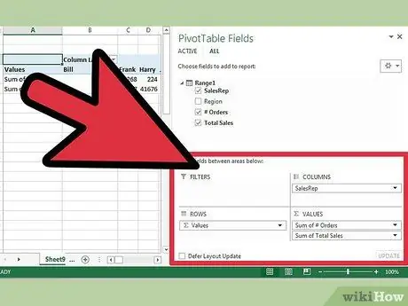 Créer des tableaux croisés dynamiques dans Excel Étape 15