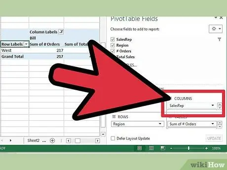 Créer des tableaux croisés dynamiques dans Excel Étape 7