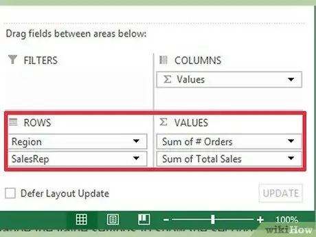 Tworzenie tabel przestawnych w programie Excel Krok 09