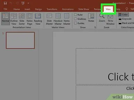 Tambahkan Header di Powerpoint Langkah 1