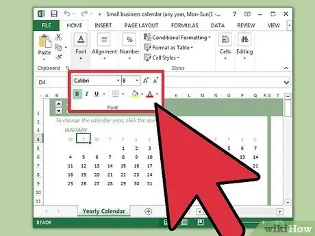 Krijoni një Kalendar në Microsoft Excel Hapi 5