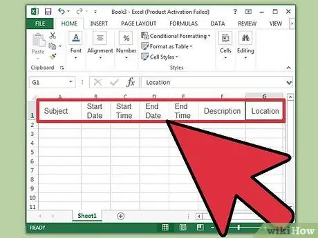 შექმენით კალენდარი Microsoft Excel– ში ნაბიჯი 8