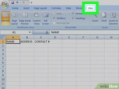 Congele mais de uma coluna na etapa 3 do Excel