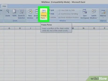 Excel Adım 4'te Birden Fazla Sütunu Dondurun