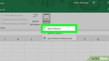 Tshem Macro hauv Excel Kauj Ruam 5