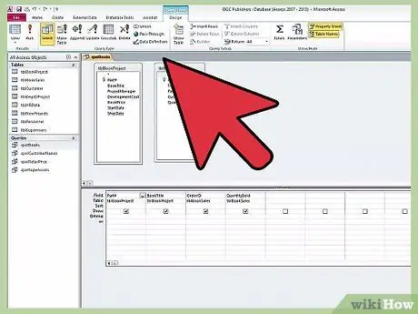 Link Tables in Access Step 1